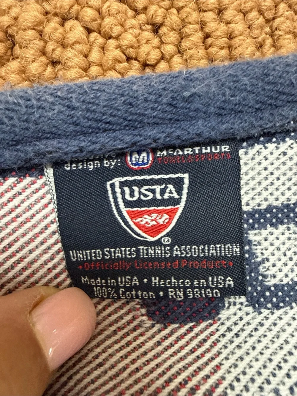 US OPEN TENNIS 2010 Official Towel Vintage